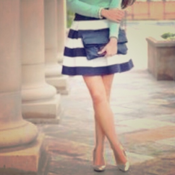 neslay Dresses & Skirts - 🎊🎊🎊 Neslay blue and white stripe skirt